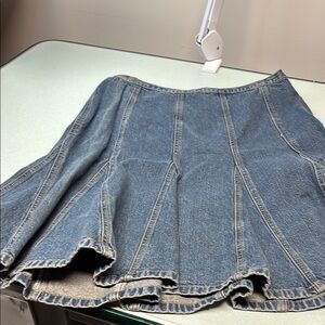 Denim Flared Skirt